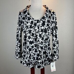 NWT Nine & Co. Blouse Top Size 10